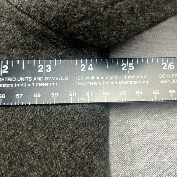 Jos A Bank Men’s Large Wool Tweed Coat Brown Black Button/Zip Pockets Luxury - Picture 9 of 13